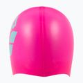 Cască de înot arena Big Logo shocking pink/water 4