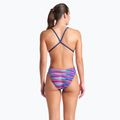 Costum de baie dintr-o piesă pentru femei arena Racing Stripe Xcriss Cross navy multi/navy 7
