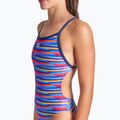 Costum de baie dintr-o piesă pentru femei arena Racing Stripe Xcriss Cross navy multi/navy 8