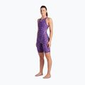 Costum de baie dintr-o piesă pentru femei  arena Powerskin ST Next LE Open Back leopard skin violet 2