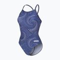Costum de baie întreg pentru femei arena Fireflow Lightdrop Back navy/team navy 3