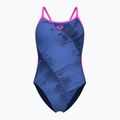 Costum de baie întreg pentru femei arena Arch Lace Back multi blue/navy/shocking pink