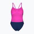Costum de baie întreg pentru femei arena Arch Lace Back multi blue/navy/shocking pink 2