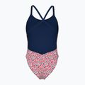 Costum de baie întreg pentru femei arena Pebbles Xcriss Cross multi white/navy 2