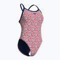 Costum de baie întreg pentru femei arena Pebbles Xcriss Cross multi white/navy 3