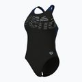 Costum de baie întreg pentru femei arena Flowing V Back black/navy 4