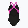Costum de baie întreg pentru femei arena Flowing V Back black/shocking pink 2