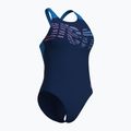 Costum de baie întreg pentru femei arena Flowing V Back navy/turquoise 3