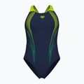 Costum de baie întreg pentru femei arena Blast V Back navy/artic lime