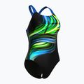 Costum de baie întreg pentru femei arena Bloom Swim Pro Back Lb multi black/black/blue china 3
