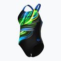 Costum de baie întreg pentru femei arena Bloom Swim Pro Back Lb multi black/black/blue china 4