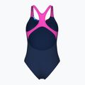 Costum de baie întreg pentru femei arena Bloom Swim Pro Back Lb multi navy/navy/shocking pink 2