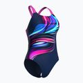 Costum de baie întreg pentru femei arena Bloom Swim Pro Back Lb multi navy/navy/shocking pink 3