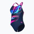Costum de baie întreg pentru femei arena Bloom Swim Pro Back Lb multi navy/navy/shocking pink 4