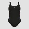 Costum de baie întreg pentru femei arena Ludovica Soft Curve Back black/black multi