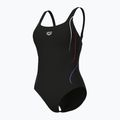 Costum de baie întreg pentru femei arena Ludovica Soft Curve Back black/black multi 4