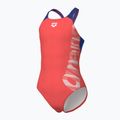 Costum de baie întreg pentru copii arena Graphic V Back calypso coral/royal 4