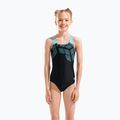 Costum de baie întreg pentru copii arena Kikko Swim Pro Back black/water 5
