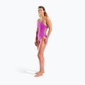 Costum de baie întreg pentru femei Arena Lace Back Solid very fuchsia/team green 6