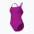 Costum de baie întreg pentru femei Arena Team Swimsuit Challenge Solid very fuchsia/team green 3