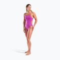 Costum de baie întreg pentru femei Arena Team Swimsuit Challenge Solid very fuchsia/team green 6