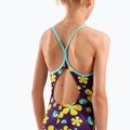 Costum de baie întreg pentru copii arena Spring Lightdrop Back plum multi/water 9