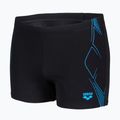 Boxeri de înot pentru bărbați arena Graphic Swim Short black/turquoise 3