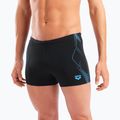 Boxeri de înot pentru bărbați arena Graphic Swim Short black/turquoise 8