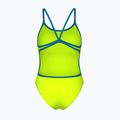 Costum de baie întreg pentru femei Arena Lace Back Solid artic lime/blue cosmo 2