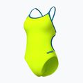 Costum de baie întreg pentru femei Arena Lace Back Solid artic lime/blue cosmo 3