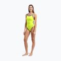Costum de baie întreg pentru femei Arena Lace Back Solid artic lime/blue cosmo 6