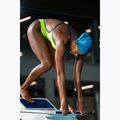 Costum de baie întreg pentru femei Arena Lace Back Solid artic lime/blue cosmo 10