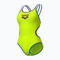 Costum de baie întreg pentru femei arena One Double Cross Back One Piece artic lime/plum/blue cosmo 3