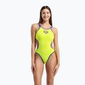 Costum de baie întreg pentru femei arena One Double Cross Back One Piece artic lime/plum/blue cosmo 5