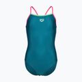 Costum de baie întreg pentru copii arena Light Drop Solid deep teel/shocking pink/verbena