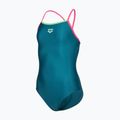 Costum de baie întreg pentru copii arena Light Drop Solid deep teel/shocking pink/verbena 3