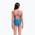 Costum de baie întreg pentru copii arena Light Drop Solid deep teel/shocking pink/verbena 7