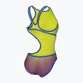 Costum de baie întreg pentru femei arena One Shaded Print Tech One Back artic lime violetta multi/neon blue 4
