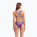 Costum de baie întreg pentru femei arena One Shaded Print Tech One Back artic lime violetta multi/neon blue 7