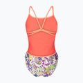 Costum de baie întreg pentru femei arena Painting Lace Back multi/bright coral 2