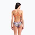 Costum de baie întreg pentru femei arena Painting Lace Back multi/bright coral 7