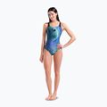 Costum de baie întreg pentru femei arena Peacock Swim Pro Back multi green/black 2