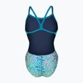 Costum de baie întreg pentru femei arena Snake Skin Challenge blue cosmo multi/blue cosmo 2
