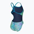Costum de baie întreg pentru femei arena Snake Skin Challenge blue cosmo multi/blue cosmo 4
