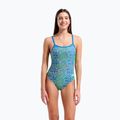 Costum de baie întreg pentru femei arena Snake Skin Challenge blue cosmo multi/blue cosmo 5