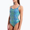 Costum de baie întreg pentru femei arena Snake Skin Challenge blue cosmo multi/blue cosmo 8
