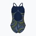 Costum de baie întreg pentru copii arena Fireflow Lightdrop Back navy/team navy yellow 2