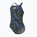 Costum de baie întreg pentru copii arena Fireflow Lightdrop Back navy/team navy yellow 3