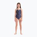 Costum de baie întreg pentru copii arena Fireflow Lightdrop Back navy/team navy yellow 6