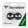 Bile de squash Tecnifibre bile sq Balls Blue Dot 2p negru 54BASQURED